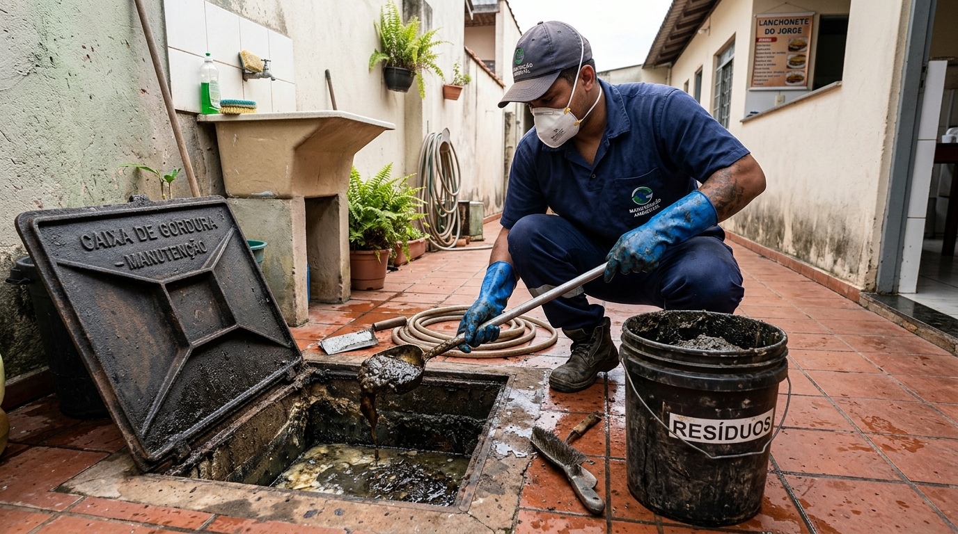 Manutenção de Caixa de Gordura em Indaiatuba‑SP